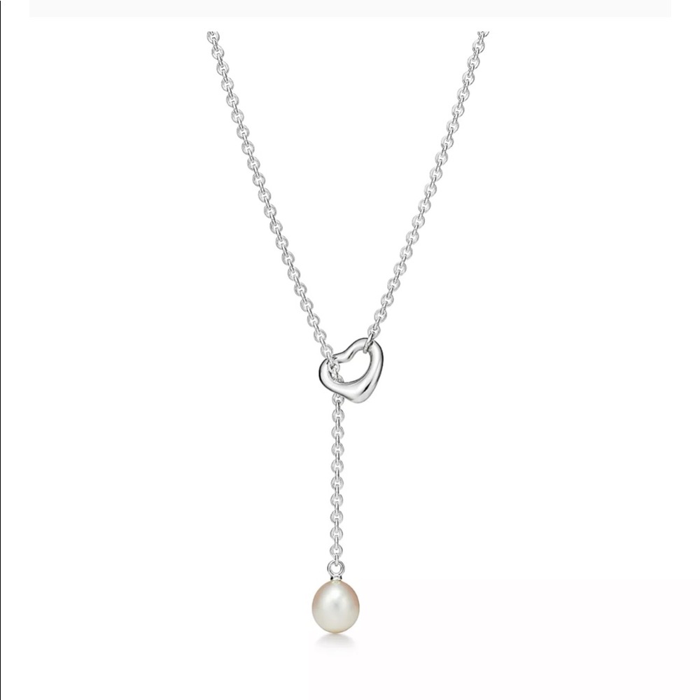 Tiffany & Co. Open Heart Lariat Necklace